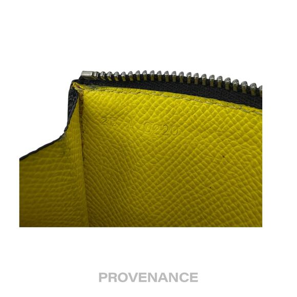 🔴 Givenchy Vertical Card Holder Wallet - Black Yellow - Picture 11 of 11
